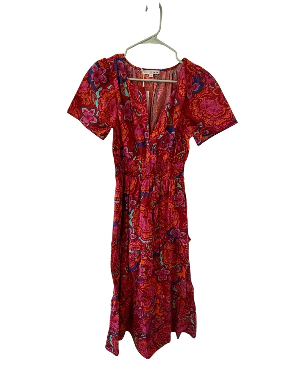BAlticborn  V-Neck Maxi Dress multi floral size small NWT